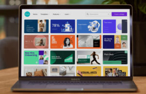 Photo illustrant Canva, une plateforme de création de contenu graphique